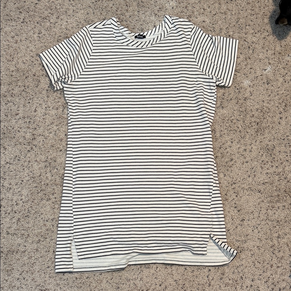 Buffalo David Bitton Black and White Striped Top